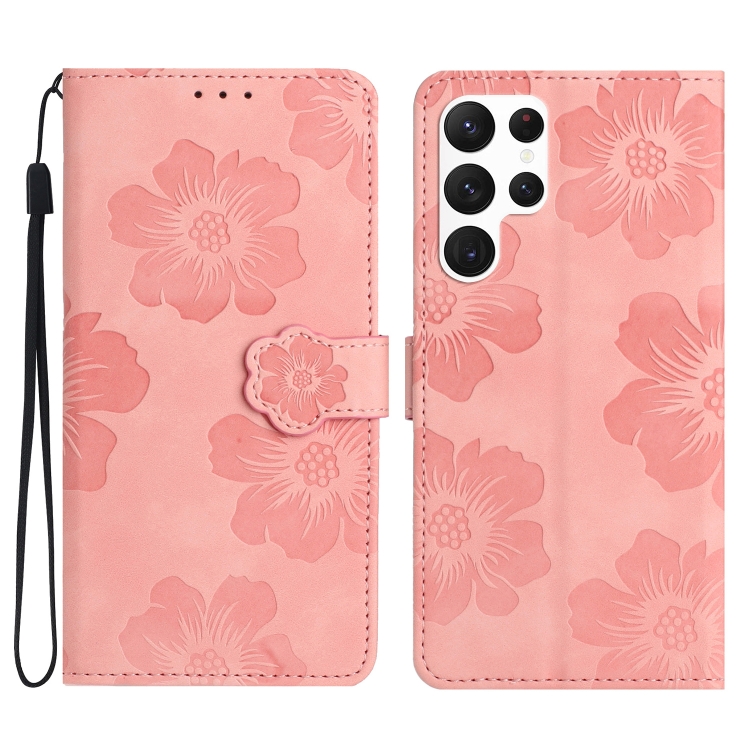 For Samsung Galaxy S23 Ultra 5G Flower Embossing Pattern Leather Phone Case(Pink)
For Samsung Galaxy S23 Ultra 5G Flower Embossing Pattern Leather Phone Case(Pink)
