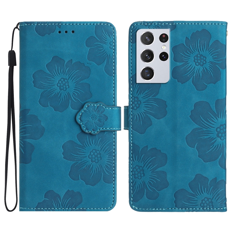 For Samsung Galaxy S21 Ultra 5G Flower Embossing Pattern Leather Phone Case(Blue)
For Samsung Galaxy S21 Ultra 5G Flower Embossing Pattern Leather Phone Case(Blue)