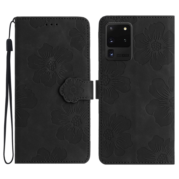 For Samsung Galaxy S20 Ultra Flower Embossing Pattern Leather Phone Case(Black)
For Samsung Galaxy S20 Ultra Flower Embossing Pattern Leather Phone Case(Black)