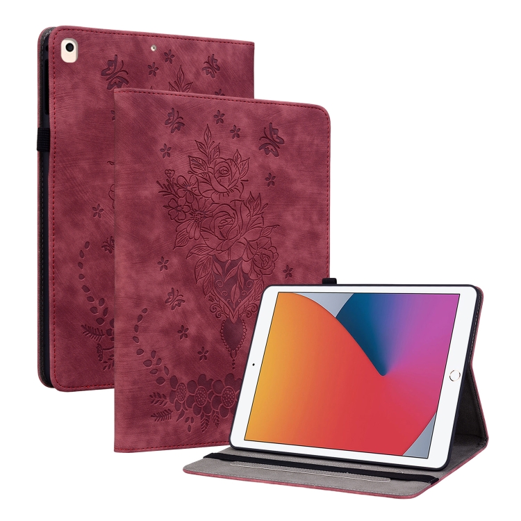 For iPad 10.2 2021 / Air 10.5 2019 Butterfly Rose Embossed Leather Smart Tablet Case(Red)
For iPad 10.2 2021 / Air 10.5 2019 Butterfly Rose Embossed Leather Smart Tablet Case(Red)