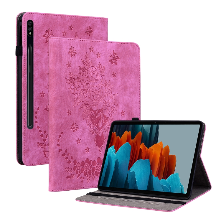 For Samsung Galaxy Tab S9+ Butterfly Rose Embossed Leather Tablet Case(Rose Red)
For Samsung Galaxy Tab S9+ Butterfly Rose Embossed Leather Tablet Case(Rose Red)