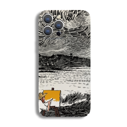 For iPhone 13 Pro Max Precise Hole Oil Painting Pattern PC Phone Case(Inkwash)
For iPhone 13 Pro Max Precise Hole Oil Painting Pattern PC Phone Case(Inkwash)