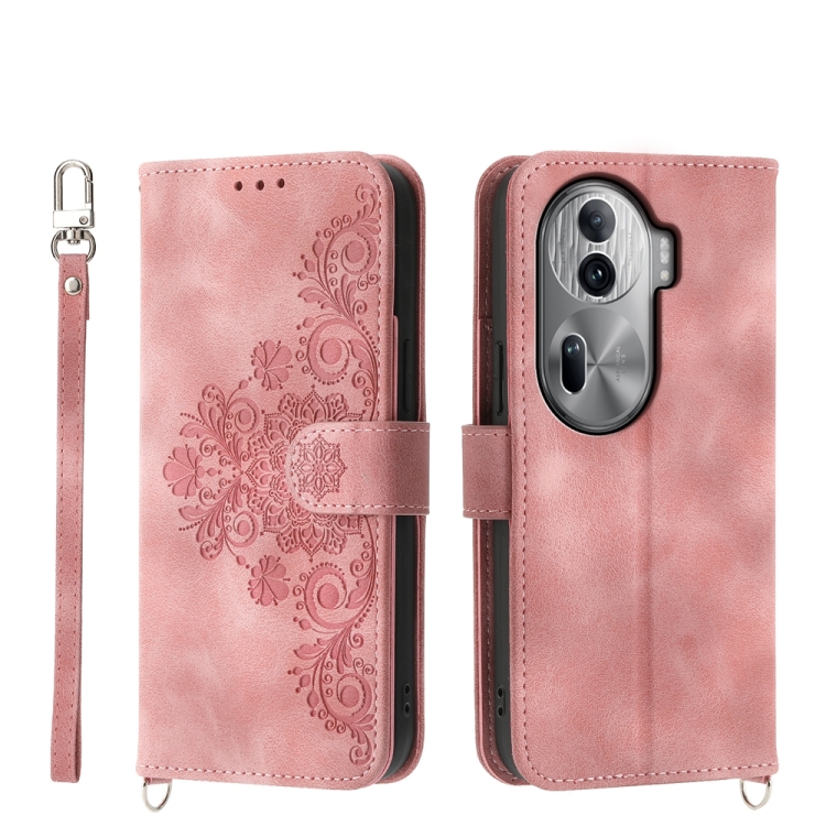 For OPPO Reno11 Pro Skin-feel Flowers Embossed Wallet Leather Phone Case(Pink)
For OPPO Reno11 Pro Skin-feel Flowers Embossed Wallet Leather Phone Case(Pink)
