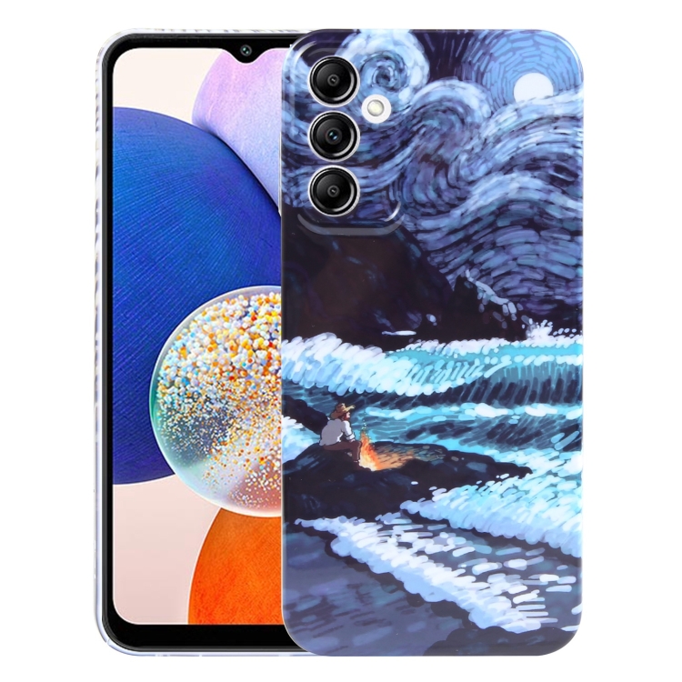For Samsung Galaxy A14 5G Precise Hole Oil Painting Pattern PC Phone Case(Sea Wave)
For Samsung Galaxy A14 5G Precise Hole Oil Painting Pattern PC Phone Case(Sea Wave)