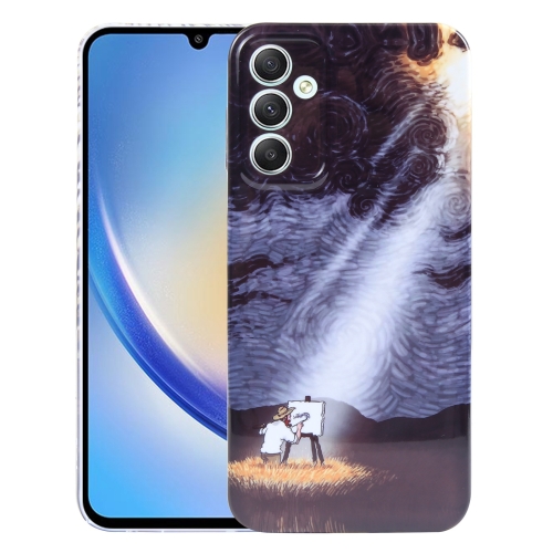 For Samsung Galaxy A34 5G Precise Hole Oil Painting Pattern PC Phone Case(Shine)
For Samsung Galaxy A34 5G Precise Hole Oil Painting Pattern PC Phone Case(Shine)