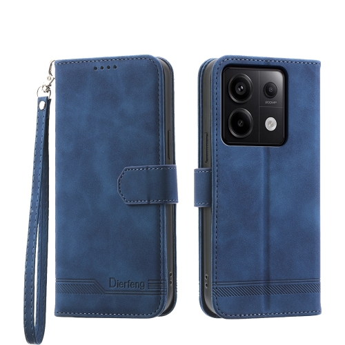 

For Xiaomi Redmi Note 13 Pro 5G Dierfeng Dream Line TPU + PU Leather Phone Case(Blue)