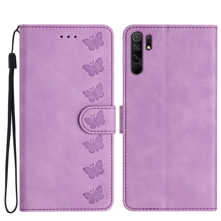 For Xiaomi Redmi 9 Seven Butterflies Embossed Leather Phone Case(Purple) 
For Xiaomi Redmi 9 Seven Butterflies Embossed Leather Phone Case(Purple)