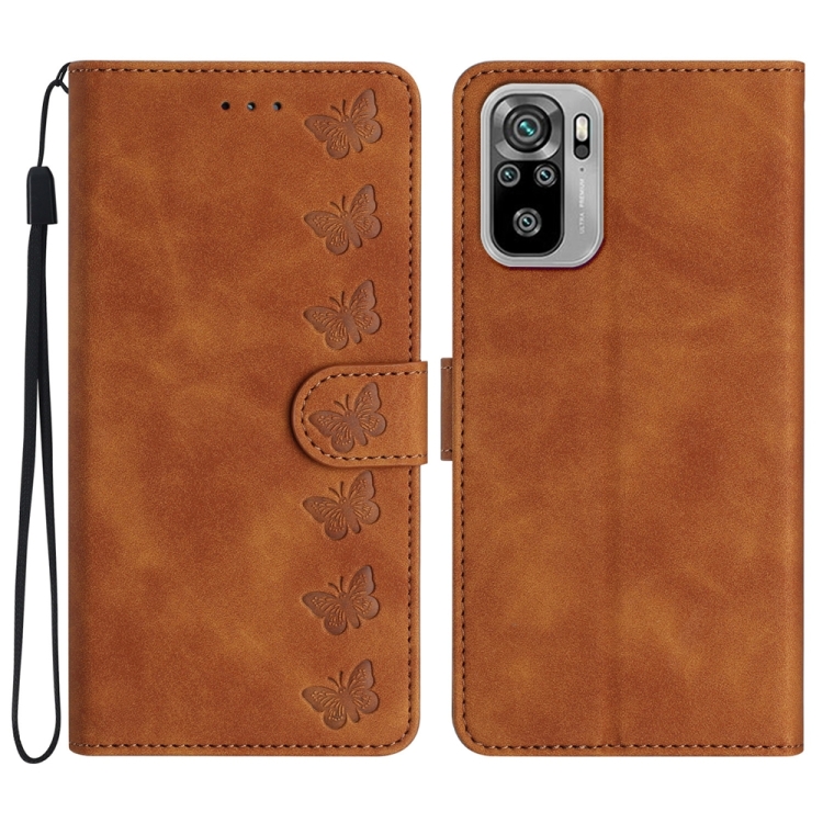 For Xiaomi Redmi Note 10 4G Seven Butterflies Embossed Leather Phone Case(Brown)
For Xiaomi Redmi Note 10 4G Seven Butterflies Embossed Leather Phone Case(Brown)