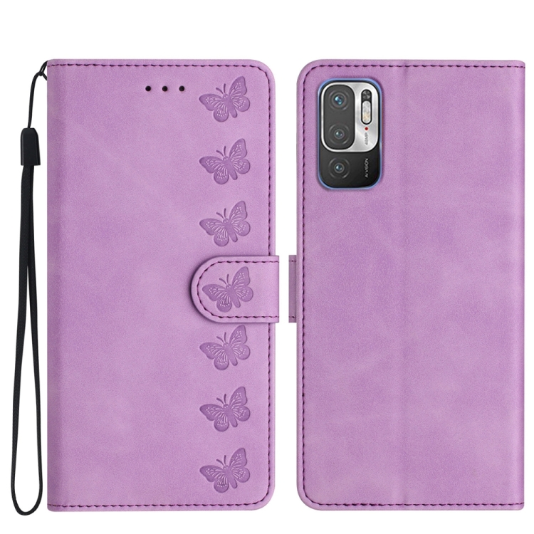 For Xiaomi Redmi Note 10 5G Seven Butterflies Embossed Leather Phone Case(Purple)
For Xiaomi Redmi Note 10 5G Seven Butterflies Embossed Leather Phone Case(Purple)