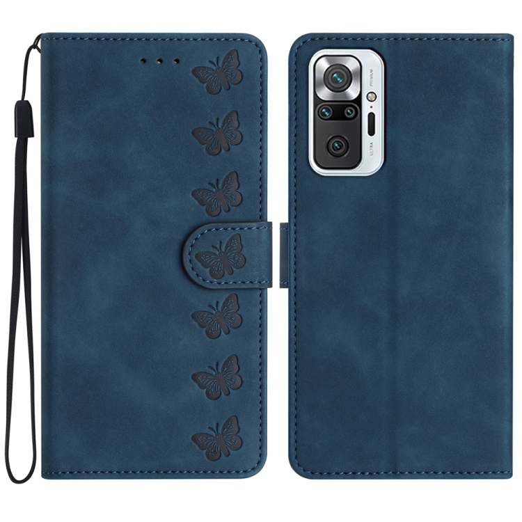 For Xiaomi Redmi Note 10 Pro Seven Butterflies Embossed Leather Phone Case(Blue)
For Xiaomi Redmi Note 10 Pro Seven Butterflies Embossed Leather Phone Case(Blue)