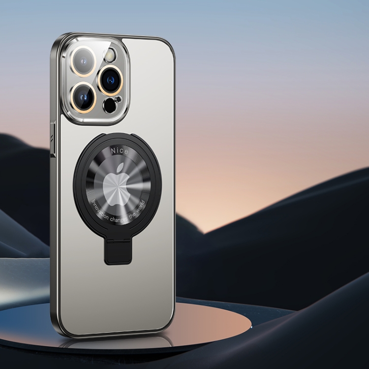 For iPhone 13 Metal Paint Frosted PC MagSafe Phone Case with Lens Film(Space Grey)
For iPhone 13 Metal Paint Frosted PC MagSafe Phone Case with Lens Film(Space Grey)