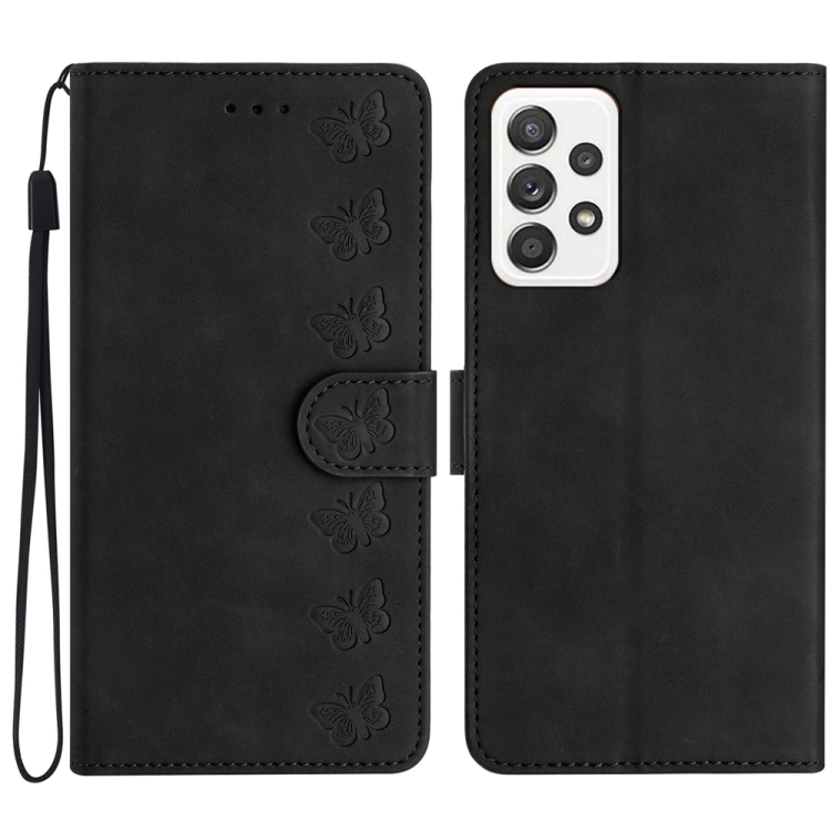 For Samsung Galaxy A73 5G Seven Butterflies Embossed Leather Phone Case(Black)
For Samsung Galaxy A73 5G Seven Butterflies Embossed Leather Phone Case(Black)