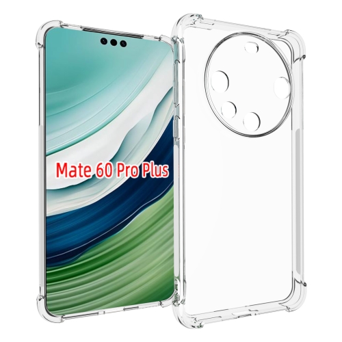

For Huawei Mate 60 Pro+ Shockproof Non-slip Thickening TPU Phone Case(Transparent)