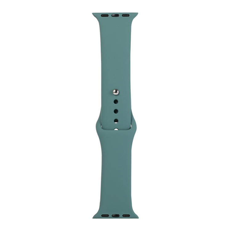 For Apple Watch Series 7 45mm / 6 & SE & 5 & 4 44mm / 3 & 2 & 1 42mm Silicone Watch Replacement Strap, Short Section (Female)(Pine Needles Green)
For Apple Watch Series 7 45mm / 6 & SE & 5 & 4 44mm / 3 & 2 & 1 42mm Silicone Watch Replacement Strap, Short Section (Female)(Pine Needles Green)