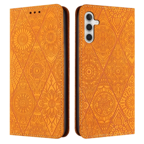 For Samsung Galaxy A24 4G Ethnic Embossed Adsorption Leather Phone Case(Yellow)
For Samsung Galaxy A24 4G Ethnic Embossed Adsorption Leather Phone Case(Yellow)
