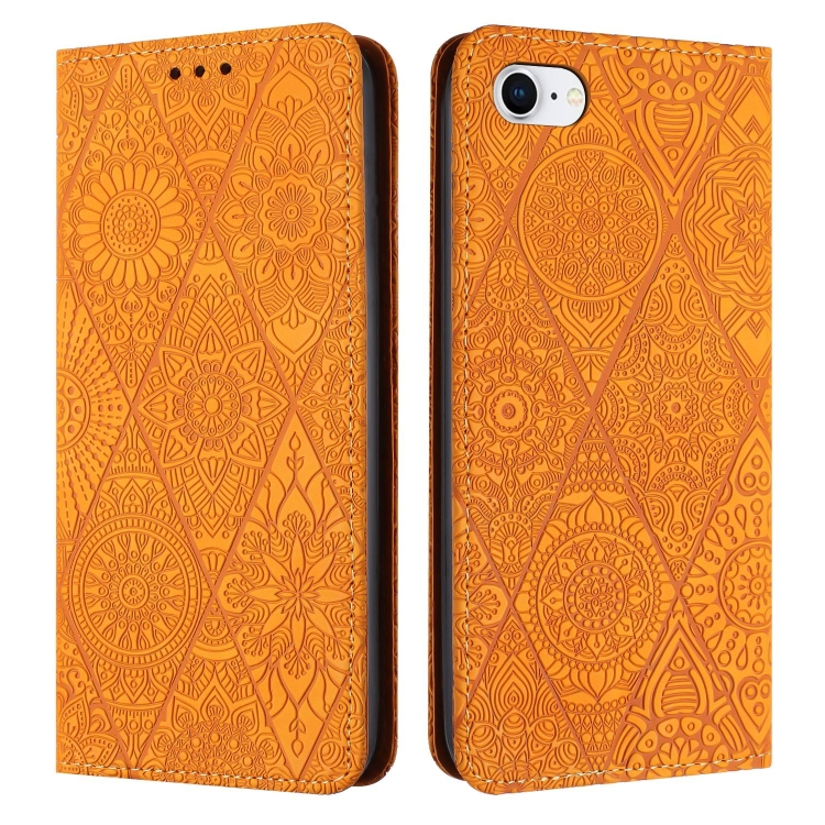 For iPhone SE 2022 / 7 / 8 Ethnic Embossed Adsorption Leather Phone Case(Yellow)
For iPhone SE 2022 / 7 / 8 Ethnic Embossed Adsorption Leather Phone Case(Yellow)