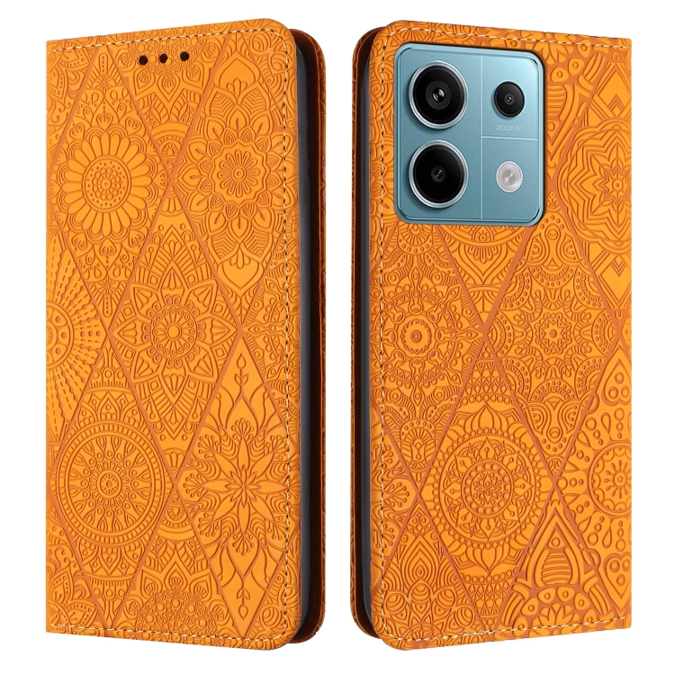 For Xiaomi Redmi Note 13 Pro 5G Ethnic Embossed Adsorption Leather Phone Case(Yellow)
For Xiaomi Redmi Note 13 Pro 5G Ethnic Embossed Adsorption Leather Phone Case(Yellow)