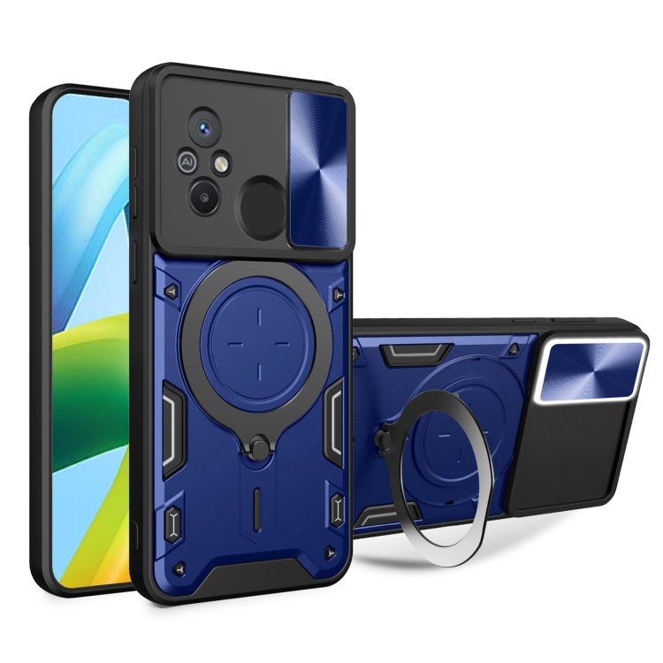 For Xiaomi Redmi 12C CD Texture Sliding Camshield Magnetic Holder Phone Case(Blue)
For Xiaomi Redmi 12C CD Texture Sliding Camshield Magnetic Holder Phone Case(Blue)