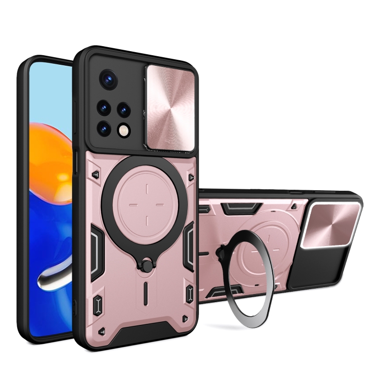 For Xiaomi Redmi Note 11 Global CD Texture Sliding Camshield Magnetic Holder Phone Case(Pink)
For Xiaomi Redmi Note 11 Global CD Texture Sliding Camshield Magnetic Holder Phone Case(Pink)