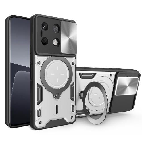 For Xiaomi Redmi Note 13 5G CD Texture Sliding Camshield Magnetic Holder Phone Case(Silver)
For Xiaomi Redmi Note 13 5G CD Texture Sliding Camshield Magnetic Holder Phone Case(Silver)