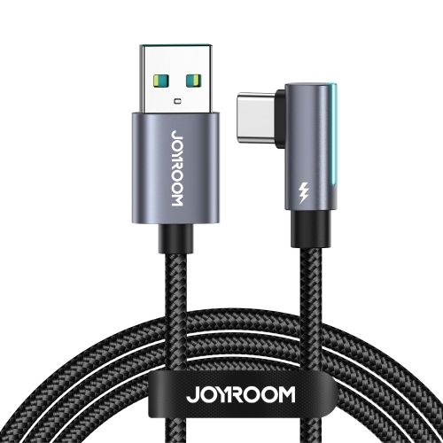 

JOYROOM S-AC027A17 3A USB to USB-C/Type-C Elbow Fast Charging Data Cable, Length:1.2m(Blue)