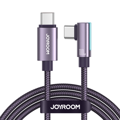 

JOYROOM S-CC100A17 100W USB-C/Type-C to USB-C/Type-C Elbow Fast Charging Data Cable, Length:1.2m(Purple)