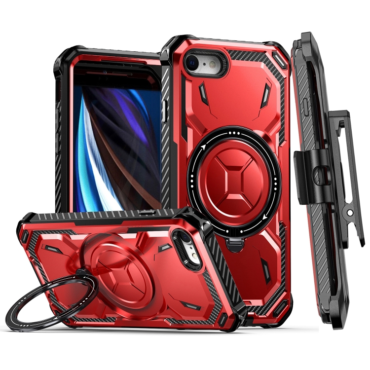 For iPhone SE 2022 / SE 2020 / 8 / 7 Armor Series Holder Phone Case with Back Clip(Red)
For iPhone SE 2022 / SE 2020 / 8 / 7 Armor Series Holder Phone Case with Back Clip(Red)