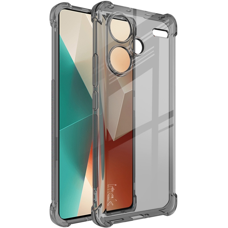 For Xiaomi Redmi Note 13 Pro+ imak Shockproof Airbag TPU Phone Case(Transparent Black)
For Xiaomi Redmi Note 13 Pro+ imak Shockproof Airbag TPU Phone Case(Transparent Black)