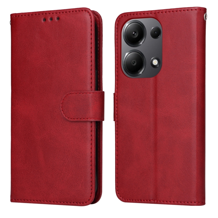 For Xiaomi Redmi Note13 Pro 4G Global/Poco M6 Pro 4G Classic Calf Texture Flip Leather Phone Case(Red)
For Xiaomi Redmi Note13 Pro 4G Global/Poco M6 Pro 4G Classic Calf Texture Flip Leather Phone Case(Red)