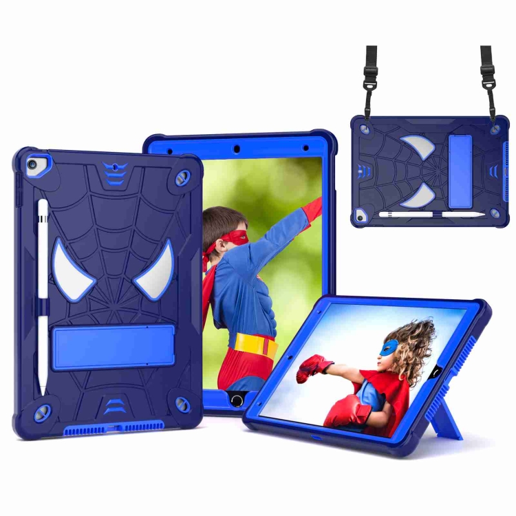 For iPad 10.2 2021 / 2020 / 2019 Spider Texture Silicone Hybrid PC Tablet Case with Shoulder Strap(Navy Blue + Blue)
For iPad 10.2 2021 / 2020 / 2019 Spider Texture Silicone Hybrid PC Tablet Case with Shoulder Strap(Navy Blue + Blue)