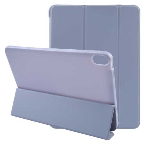 

For iPad 10.9 2022 / Air 5 / Air 4 GEBEI 3-folding Holder Shockproof Flip Leather Tablet Case(Light Purple)