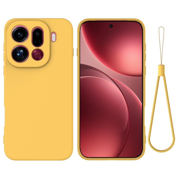 For OPPO Find X9 Pro Solid Color Liquid Silicone Dropproof Full Coverage Phone Case(Yellow)
For OPPO Find X9 Pro Solid Color Liquid Silicone Dropproof Full Coverage Phone Case(Yellow)