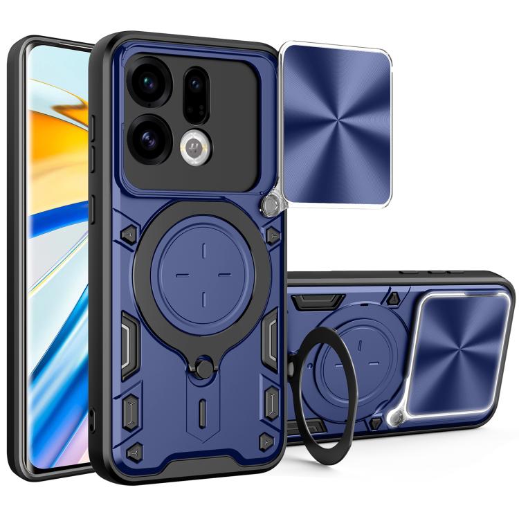 For OPPO Find X9 CD Texture Sliding Camshield Magnetic Holder Phone Case(Blue)
For OPPO Find X9 CD Texture Sliding Camshield Magnetic Holder Phone Case(Blue)