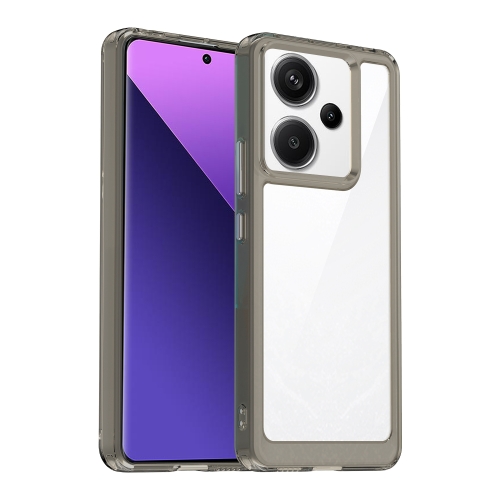 

For Xiaomi Redmi Note 13 Pro+ Colorful Series Acrylic Hybrid TPU Phone Case(Transparent Grey)