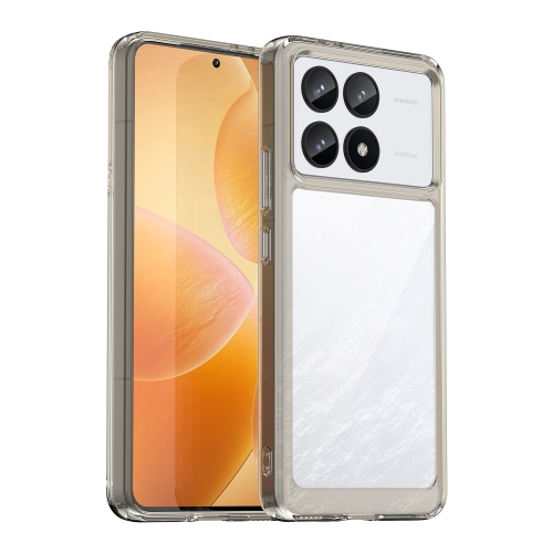 

For Xiaomi Redmi K70 Pro Colorful Series Acrylic Hybrid TPU Phone Case(Transparent Grey)
