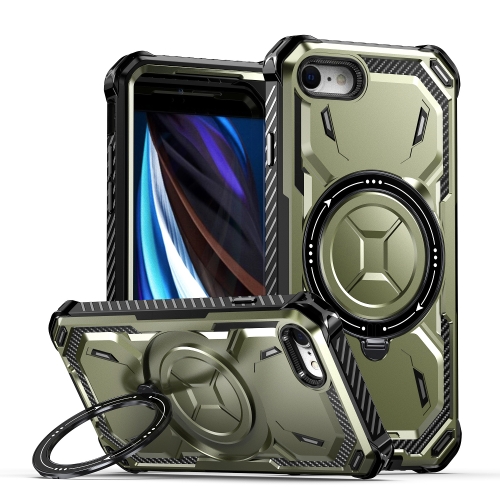 

For iPhone SE 2022 / 2020 / 8 / 7 Armor Series Holder Phone Case(Army Green)