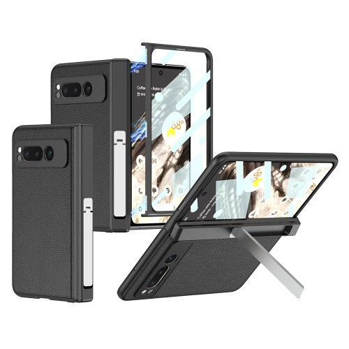 For Google Pixel Fold GKK Integrated Fold Hinge Leather Phone Case with Holder(Black)
For Google Pixel Fold GKK Integrated Fold Hinge Leather Phone Case with Holder(Black)
