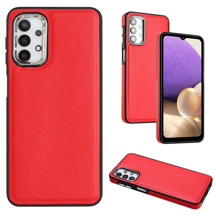 For Samsung Galaxy A32 5G Leather Texture Full Coverage Phone Case(Red)
For Samsung Galaxy A32 5G Leather Texture Full Coverage Phone Case(Red)