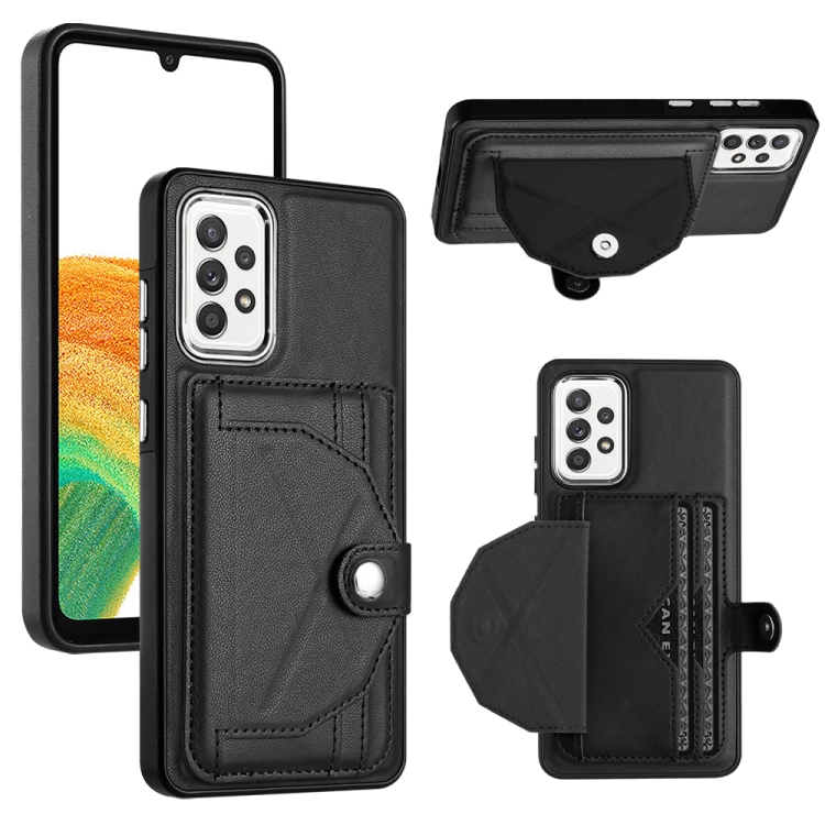 For Samsung Galaxy A33 5G Shockproof Leather Phone Case with Card Holder(Black)
For Samsung Galaxy A33 5G Shockproof Leather Phone Case with Card Holder(Black)