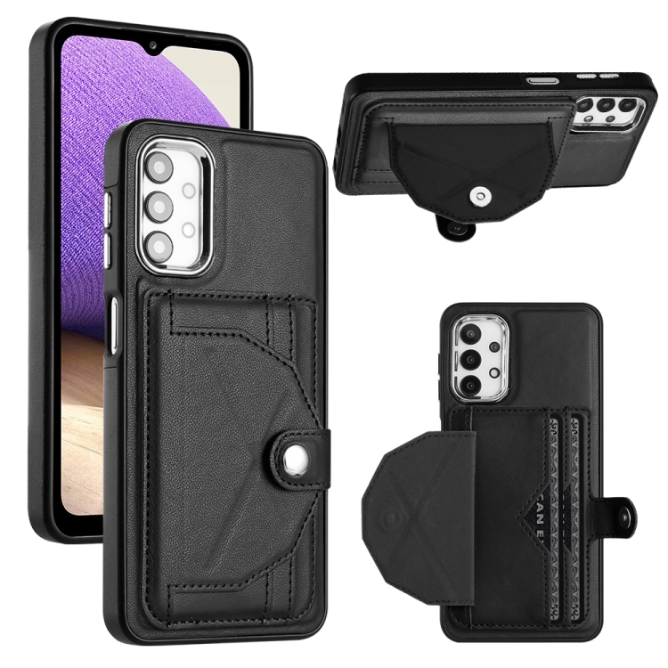 For Samsung Galaxy A13 4G Shockproof Leather Phone Case with Card Holder(Black)
For Samsung Galaxy A13 4G Shockproof Leather Phone Case with Card Holder(Black)