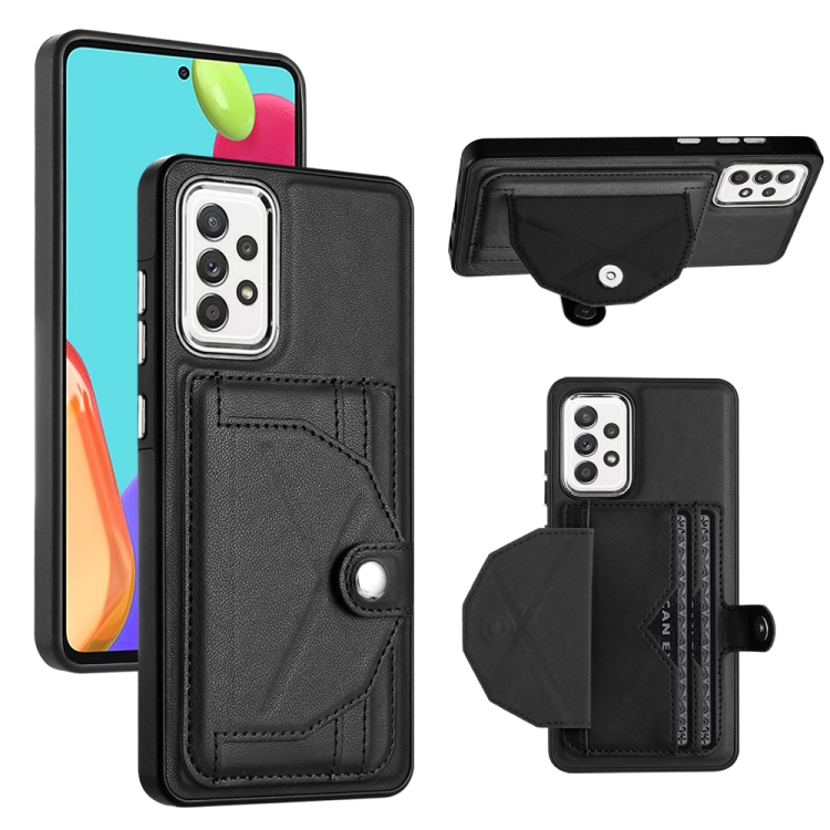 For Samsung Galaxy A72 4G / A72 5G Shockproof Leather Phone Case with Card Holder(Black)
For Samsung Galaxy A72 4G / A72 5G Shockproof Leather Phone Case with Card Holder(Black)