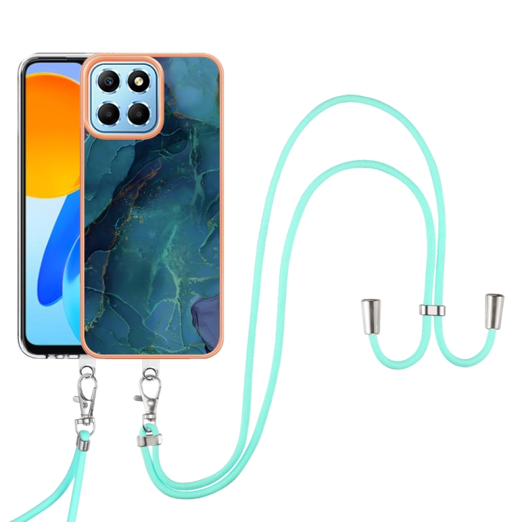 For Honor X8 5G Electroplating Marble Dual-side IMD Phone Case with Lanyard(Green 017)
For Honor X8 5G Electroplating Marble Dual-side IMD Phone Case with Lanyard(Green 017)