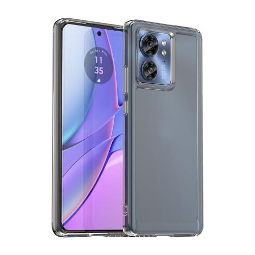 

For Motorola Edge 40 Candy Series TPU Phone Case(Transparent Grey)