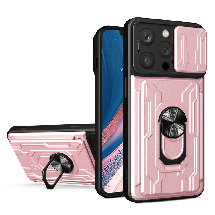 For iPhone 15 Pro Max Sliding Camshield TPU+PC Phone Case with Card Slot(Rose Gold)
For iPhone 15 Pro Max Sliding Camshield TPU+PC Phone Case with Card Slot(Rose Gold)