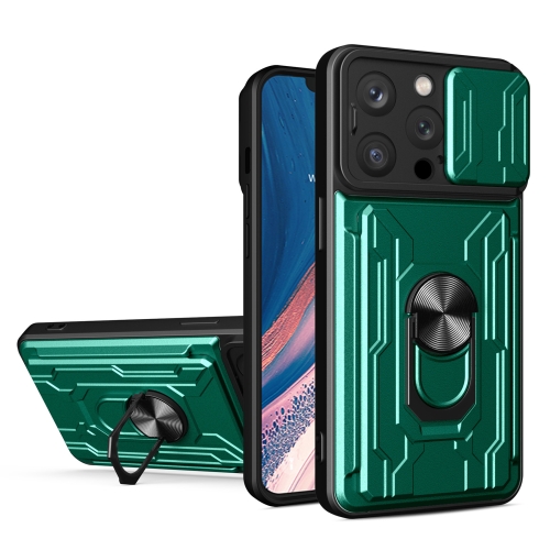 For iPhone 15 Pro Max Sliding Camshield TPU+PC Phone Case with Card Slot(Dark Green)
For iPhone 15 Pro Max Sliding Camshield TPU+PC Phone Case with Card Slot(Dark Green)