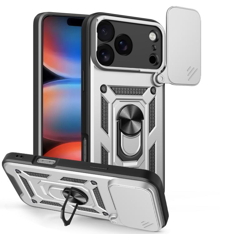 For iPhone 18 Pro Max Sliding Camera Cover Design TPU+PC Phone Case(Silver)
For iPhone 18 Pro Max Sliding Camera Cover Design TPU+PC Phone Case(Silver)