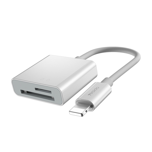 Yesido GS11 2 in 1 Multi-Function TF Card + SD Card to 8 Pin Converter Adapter(White)
Yesido GS11 2 in 1 Multi-Function TF Card + SD Card to 8 Pin Converter Adapter(White)