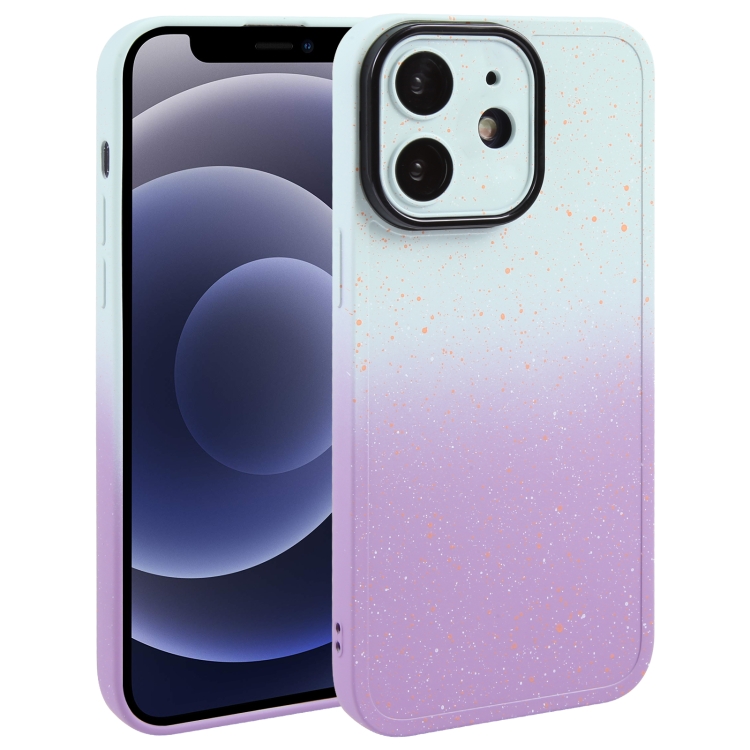 For iPhone 12 Gradient Starry Silicone Phone Case with Lens Film(White Purple)
For iPhone 12 Gradient Starry Silicone Phone Case with Lens Film(White Purple)