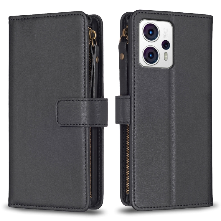 For Motorola Moto G13 4G / G23 4G / G53 5G 9 Card Slots Zipper Wallet Leather Flip Phone Case(Black)
For Motorola Moto G13 4G / G23 4G / G53 5G 9 Card Slots Zipper Wallet Leather Flip Phone Case(Black)