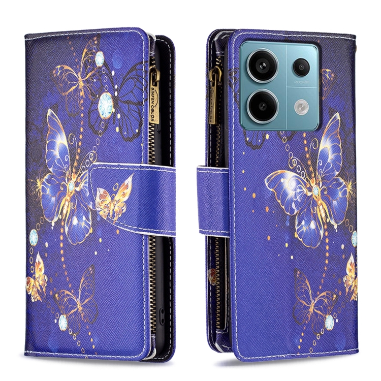 For Xiaomi Redmi Note 13 Pro 5G Colored Drawing Pattern Zipper Leather Phone Case(Purple Butterfly)
For Xiaomi Redmi Note 13 Pro 5G Colored Drawing Pattern Zipper Leather Phone Case(Purple Butterfly)